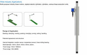 tubular linear motor application